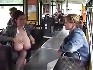 Gigantic Tits MIlking On Bus