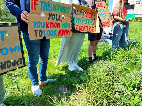 Pro-Palestinian protest on TU campus after clearance of tented camp on
