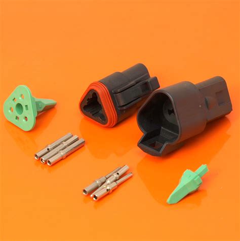 Deutsch DT Series 3 Way Connector Plug Receptacle Kit DT06 3S CE06