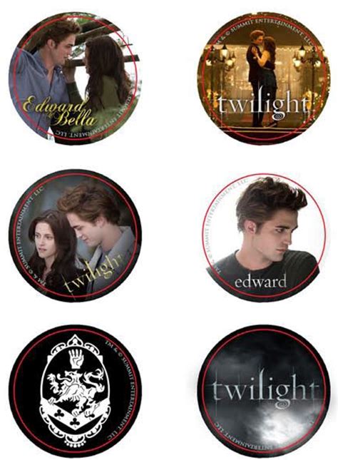 Twilight Pin Set Of Style B Cullen Crest Ikon Collectables