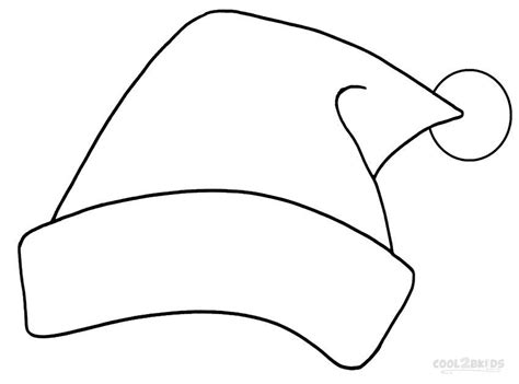 Free Santa Hat Coloring Page