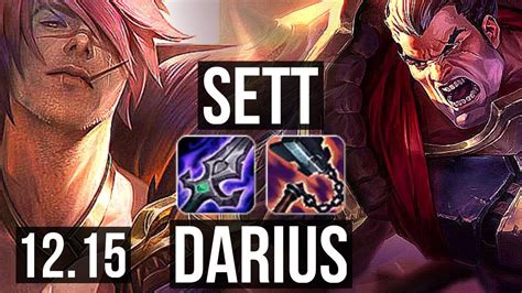 Sett Vs Darius Top 6 Solo Kills 1 3m Mastery 300 Games Euw