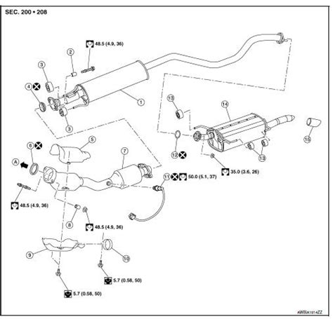 Nissan Sentra Service Manual Removal And Installation Exhaust System Engine