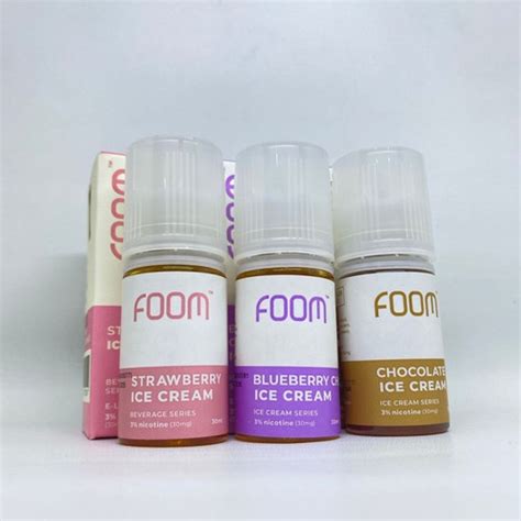 Jual Liquid Salt Foom Chocolate Ice Cream 30mg 30ml Nic Saltnic Coklat