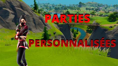 LIVE Partie personnalisée Venez nous affronter Fortnite battle