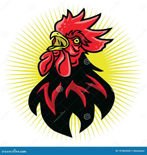 Angry Rooster Fighting Sports Mascot Logo Premium Design Vector ...