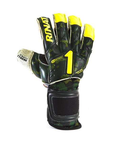 Guantes Rinat Asimetrik Hunter Spines Pro Verde Nacar Golero Sport