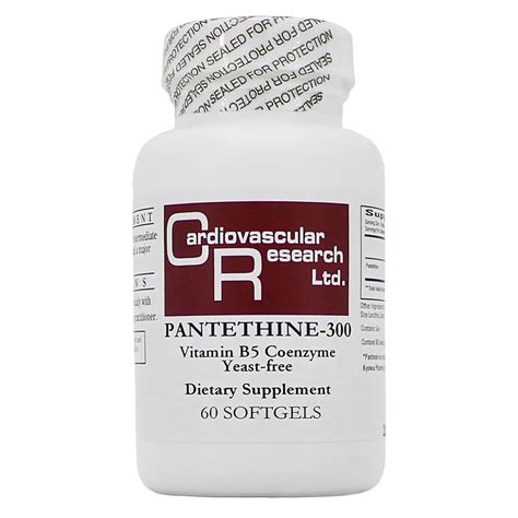 Buy Pantethine 300mg (Pantesin) - 60 softgels Online in Canada ...