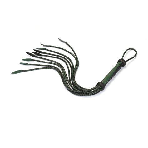 Buy Liebe Seele Mossy Chic Leather Cat O' Nine Tails Whip - Price: ¥
