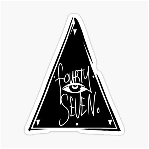 "47" Sticker for Sale by thirdeyeego | Redbubble