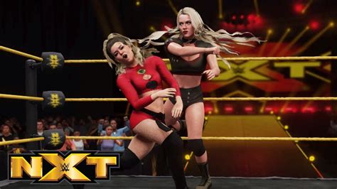 Wwe 2k18 Nxt Lacey Evans Vs Taynara Conti August 15 2018 Youtube