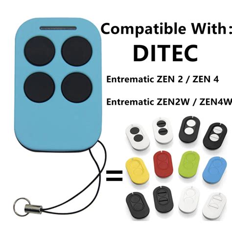 For Entrematic ZEN 2 Ditec Entrematic ZEN2W ZEN4W Gate Door Remote