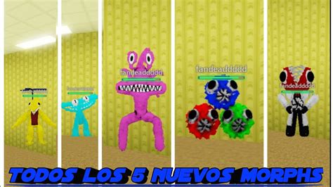 Todos Los 5 Nuevos Morphs Backrooms Morphs YouTube