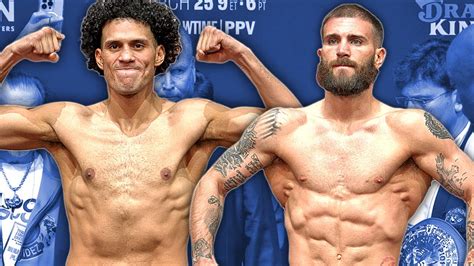 DAVID BENAVIDEZ VS CALEB PLANT EXPLOSIVE FULL WEIGH IN FACE OFF