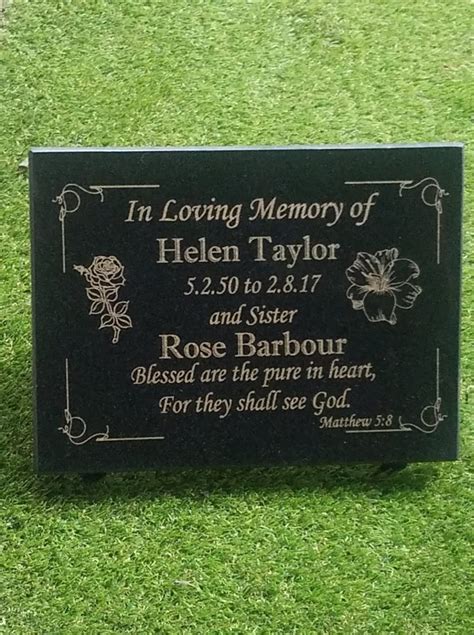 GRAVE PLAQUE MEMORIAL STONE GRAVESTONE MEMORIAL Folksy