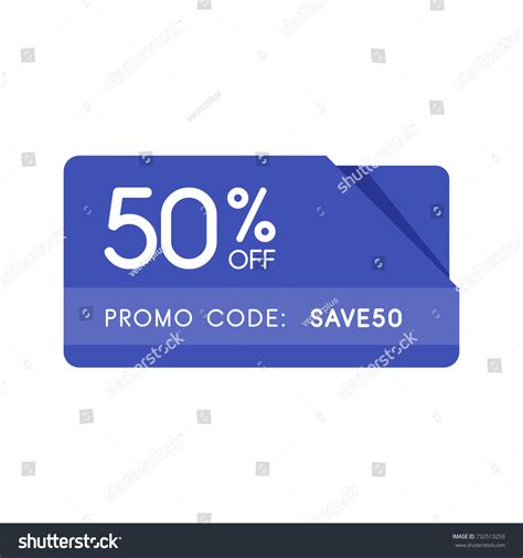 promo code coupon code flat vector stock vector royalty