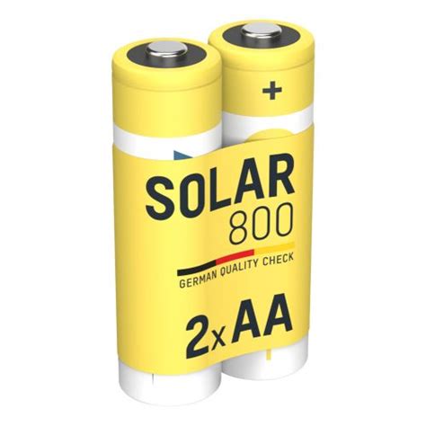 Solar NiMH Akku Mignon AA 800 MAh MaxE 2er Blister ANSMANN AG