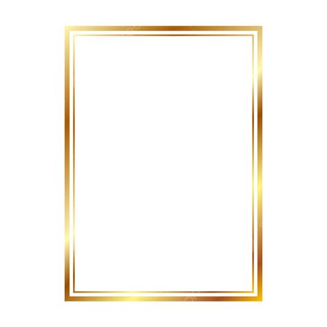 Gradient Rectangle Vector Png Images Metal Border Rectangle Golden Gradient Geometric Figure