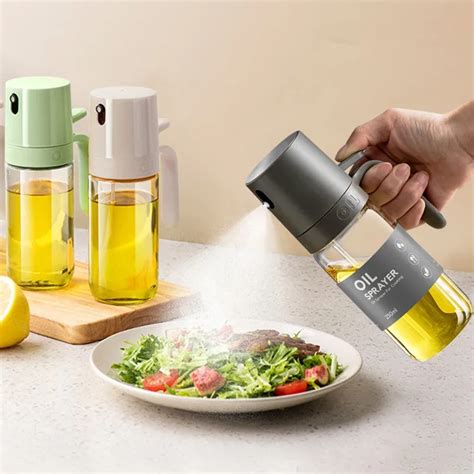 250ml Oil Spray Bottle BBQ Baking Glass Storage Bottles For Oil Vinegar