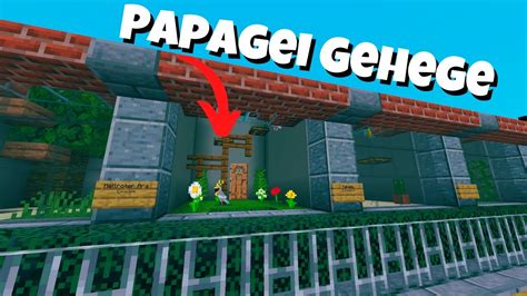 Minecraft Papagei Gehege Minecraft Tierpark Youtube