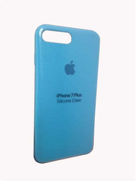 CAPA DE SILICONE AZUL APPLE IPHONE 7 8 PULS PELÍCULA Maso Store