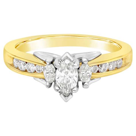 Diamond Marquise Ring Set With A Cinnamon Diamond For Sale At 1stdibs