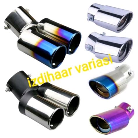 Jual Knalpot Mobil AVANZA XENIA VELOZ 2021 Muffler Ujung Pipa Knalpot