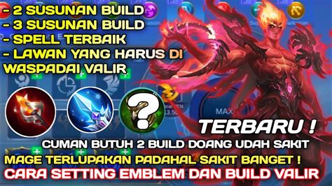 New Patch Cara Atur Emblem Dan Build Valir Tersakit