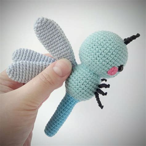 Dragonfly Crochet Pattern Amigurumi Insect Crochet Pdf Etsy Crochet