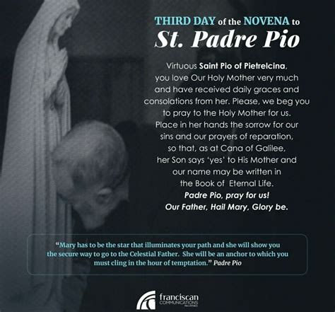 St Pio Of Pietrelcina Daily Grace Novena Virtuous Grateful Heart