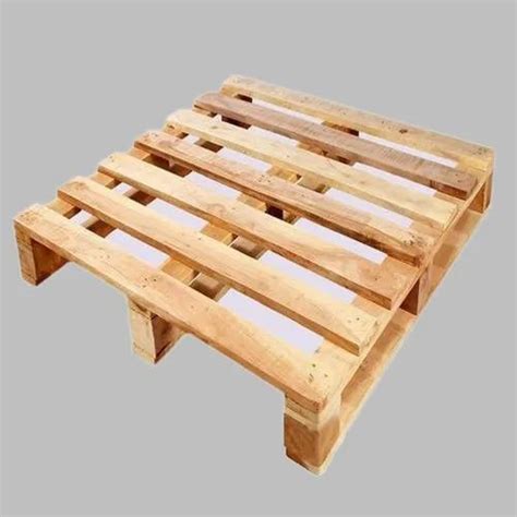 Rectangular Rubber Wood Four Way Wooden Pallet For Shipping At Rs 1200