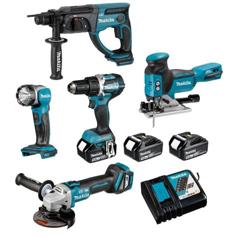 MAKITA DLX5044TJ ZESTAW 5 ELEKTRONARZĘDZI 18V