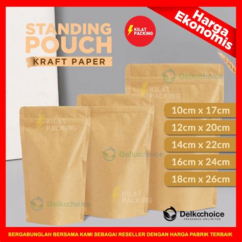 Jual Plastik Klip Standing Pouch Kemasan Klip Kemasan Makanan Ziplock