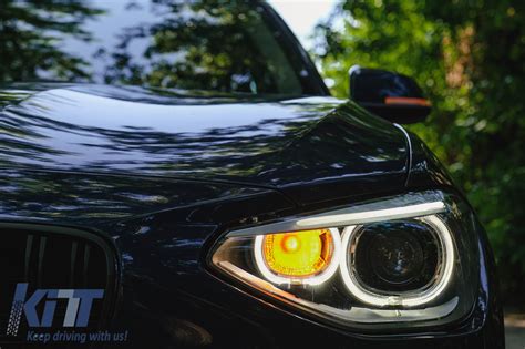 Led Drl Headlights Angel Eye Suitable For Bmw Series F F