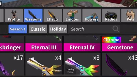 Huge Mm2 Inventory Youtube