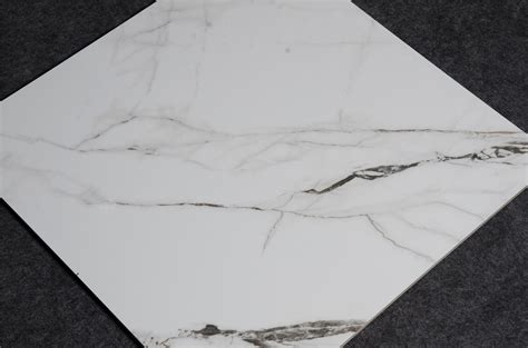 White Polished Porcelain Floor Tiles Size 600 X 600mm Model HYH6246GN