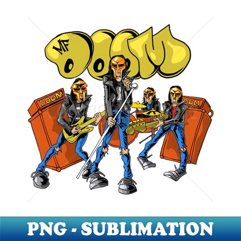 MF DOOM Signature Sublimation PNG File Bring Your Design Inspire