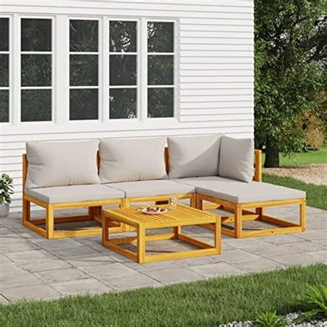 Festnight Gartenlounge Klein Gartenm Bel Set Holz Balkon Lounge Sofa