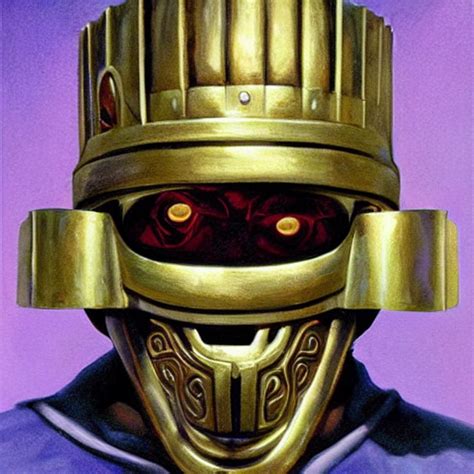 Krea Ai Beautiful Lifelike Painting Of Mf Doom As King Ghi