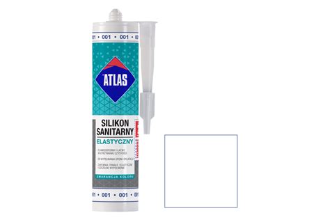 Silikon sanitarny elastyczny 001 biały 280 ml Atlas Bricomarche pl