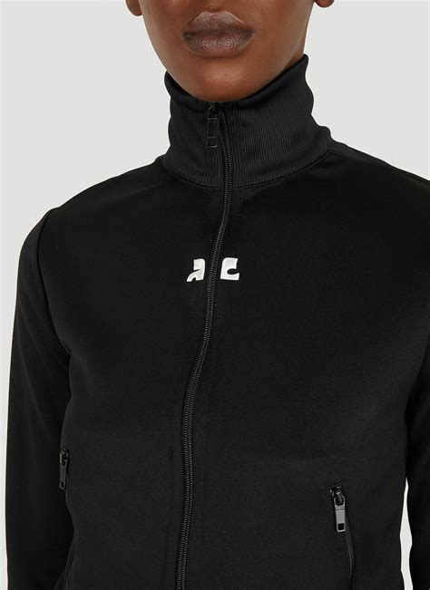 Interlock Track Jacket In Black Courreges