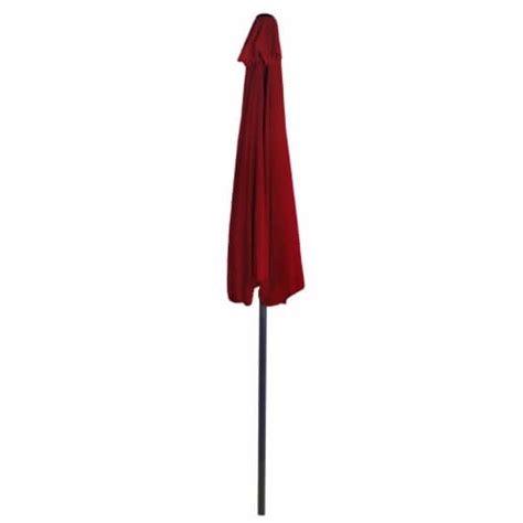 Pure Garden 50 145 R 9 Ft Half Round Patio Umbrella Red 1 King