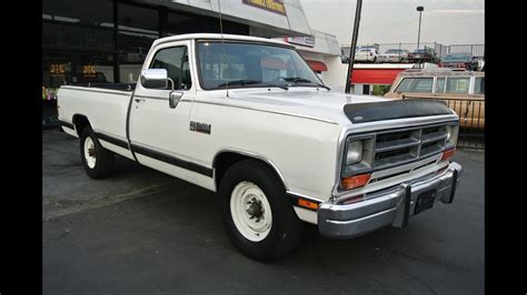 1989 Dodge Ram 250 Le Cummins I6 Turbo Diesel 1 Owner 99k Miles 34 Ton 2500 Youtube