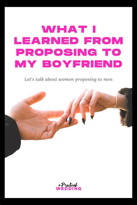 What I Learned From Proposing To My Boyfriend A Practical Wedding In