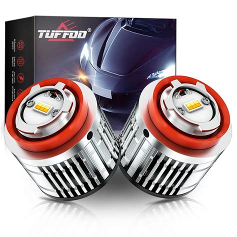 TUFFOO 2PCS Dual Color L1B Car LED Fog Light Bulb 14000LM Replace