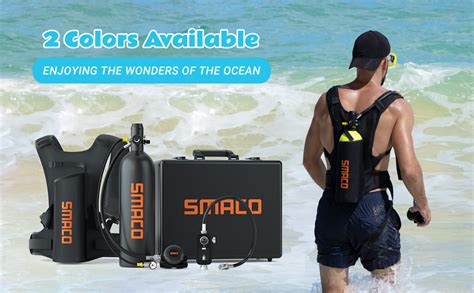 Smaco S700 2l Scuba Tank Portable Mini Scuba Diving Tank Smacosports