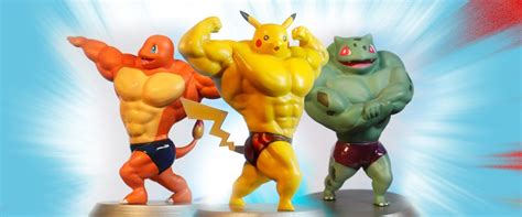 15cm Ultra Swole Bulbasaur Pikachu Charmander Squirtle 3D Printed