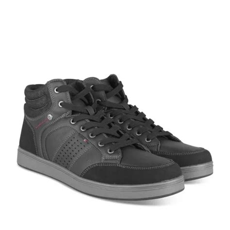 Baskets Montante Noir Homme Lacets Freecoder