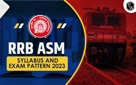 RRB ASM Syllabus 2023 Exam Pattern Subject Wise Syllabus