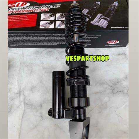 Jual Shock Belakang Tabung Black Glossy Sip Scootershop Germany Utk